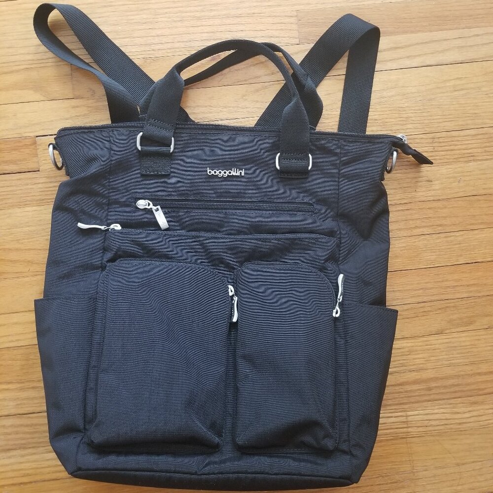 Baggalini Convertible Backpack Shoulder Bag Tote - Picture 4 of 14